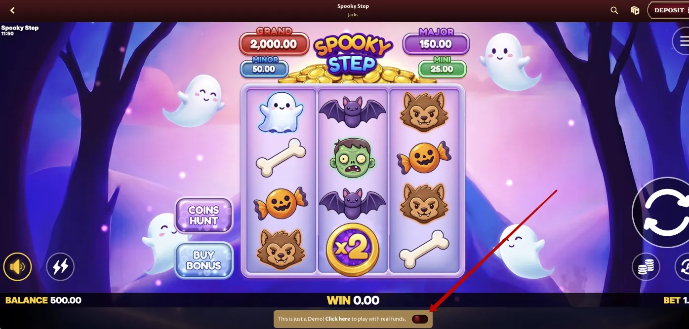 Casoola Casino free demo play mode without registration